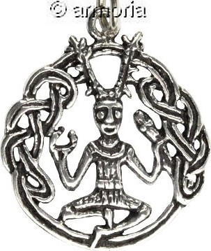 Pendentif Cernunnos Gundestrup petit modèle en argent