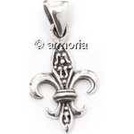Pendentif Fleur de Lys en argent 