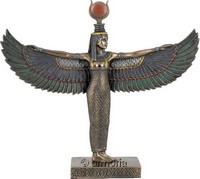 Figurine Déesse égyptienne Isis ailes déployées marque Veronese 