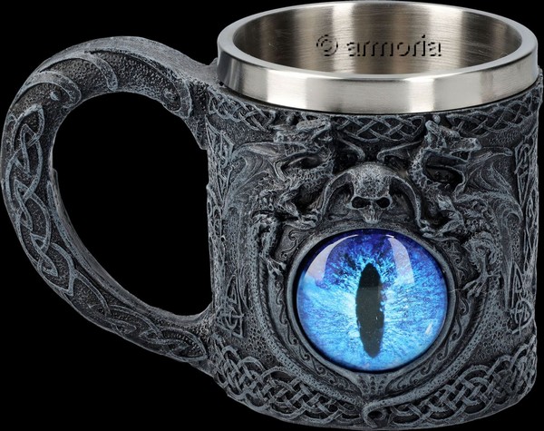 Chope Oeil de Dragon bleu aspect métal 