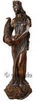 Figurine Déesse Fortuna aspect bronze Marque Veronese 29 cm