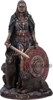 Figurine Déesse Freya aspect bronze marque Veronese 