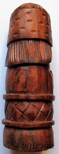 Figurine Viking Dieu Thor en bois 