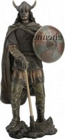 Figurine d'un Guerrier Viking petit format hauteur 11.5 cm en résine 