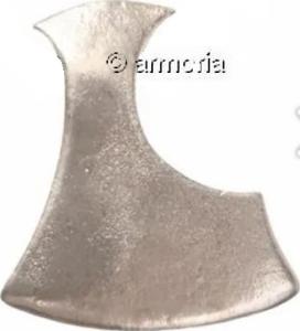 Pendentif Hache barbue viking en plaqué argent