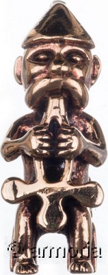 Pendentif Viking Thor sur son Trône en bronze