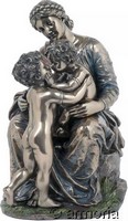 Figurine Amour Fraternel aspect bronze Marque Veronese