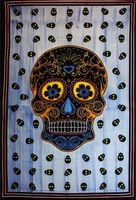Tenture Crâne Mexicain, 140 x 210 cm