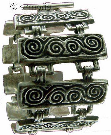 Bracelet Celte avec Spirales "Viviane" Marque Toulhoat