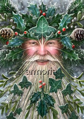 Carte Postale Spirit of Yule de Anne Stokes