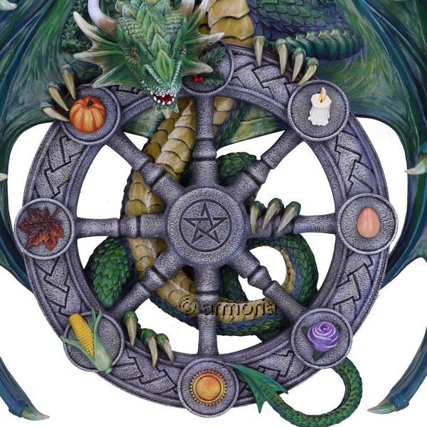 Décoration Murale Dragon et Roue de l'Année "Year of the Magical Dragon" de Anne Stokes