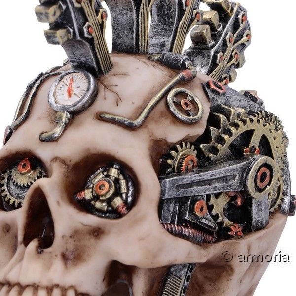 Figurine Crâne Tête de Mort steampunk Guitares 