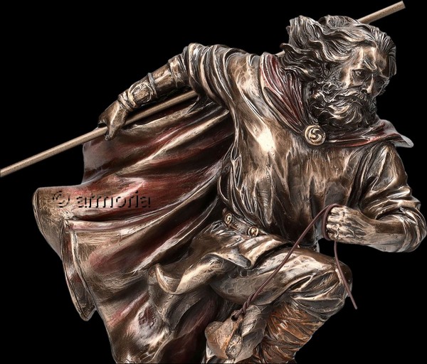 Figurine Dieu Celte Lugh aspect bronze Marque Veronese