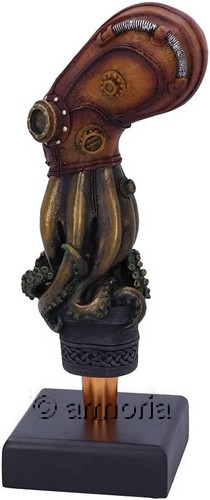 Figurine Pieuvre Steampunk sur Socle 