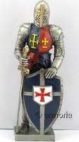 Figurine Soldat Templier peint en étain 