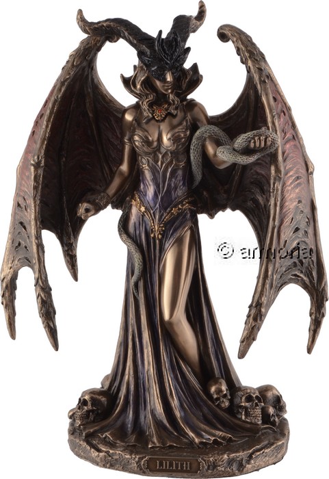 Figurine de Lilith la Première Femme aspect bronze marque Veronese 