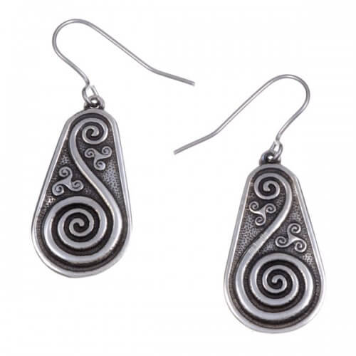 Boucles d'oreilles Spirale et Triskel