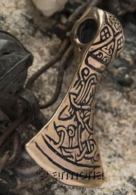Pendentif Lame de Hache Viking Mammen en bronze