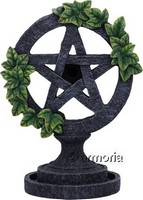 Porte-encens à refoulement Pentacle et Lierre 