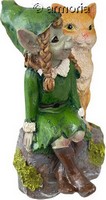 Figurine Pixie avec chat