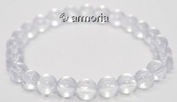 Bracelet de Perles en Cristal de Roche 6 mm Taille Small 