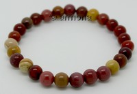 Bracelet de Perles en Jaspe Mokaïte 6 mm Taille Medium