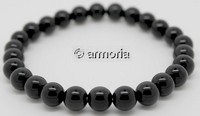 Bracelet de Perles en Obsidienne Oeil Céleste 8 mm Taille Large 