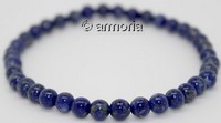 Bracelet de Perles en lapis Lazuli Qualité Supérieure 6 mm Taille Large 