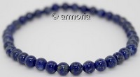 Bracelet de Perles en lapis Lazuli Qualité Supérieure 5 mm Taille Large 