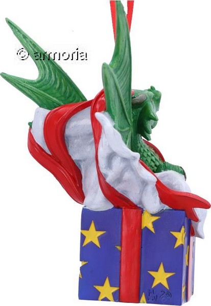 Décoration de Noël Dragon dans Boite cadeau "Surprise Gift" de Anne Stokes 