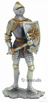 Figurine Chevalier avec Hache et Bouclier en étain marque Veronese