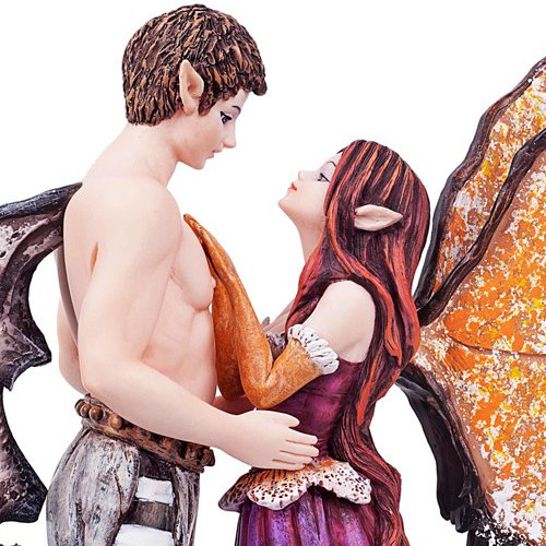 Figurine Couple de Fée et Elfe "Aislinn et Arwen" de Amy Brown 