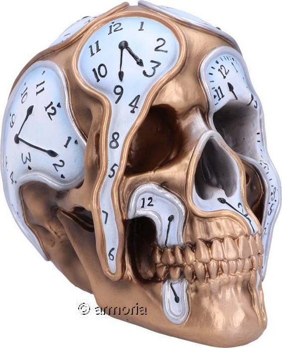 Figurine Crâne Tête de Mort Le Temps et la Mort 