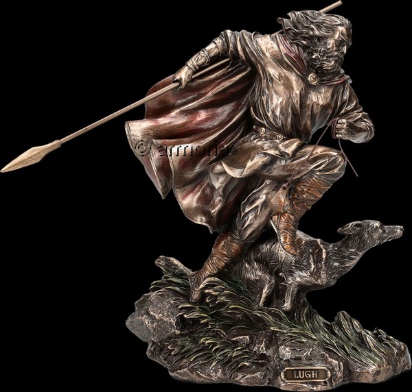 Figurine Dieu Celte Lugh aspect bronze Marque Veronese