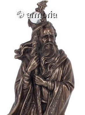 Figurine de Merlin aspect bronze marque Veronese