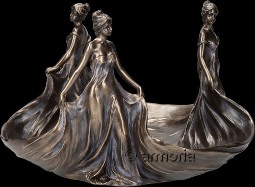 Figurine et Assiette "Les Trois Dames" marque Veronese 