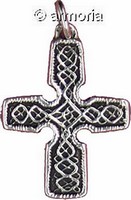 Pendentif Croix Celte d'Irlande Marque Toulhoat en argent 