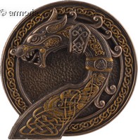 Plaque Murale Viking avec Crochet aspect bronze Marque Veronese 