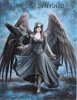 Reproduction sur toile Raven de Anne Stokes