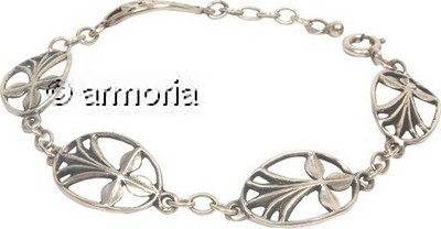 Bracelet Ancien 'Bretagne à Ma Vie' Avec Hermine - Bijou Breton/celtique En Métal Pour Enfant, Occasion