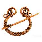 Fibule Viking style Urnes en bronze
