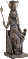 Figurine Déesse égyptienne Sekhmet sur Trône collection Veronese 