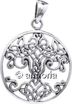 Pendentif Arbre de Vie avec Entrelacs en argent 
