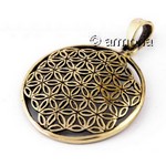 Pendentif Fleur de Vie grand modèle en bronze 