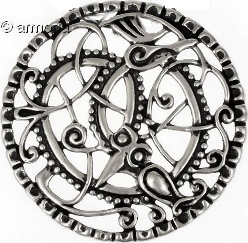 Pendentif Viking style Pitney plaqué argent 