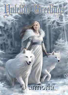 Carte Postale Winter Guardians - Yuletide Greetings de Anne Stokes