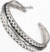 Bracelet Viking des pays baltes-réplique en plaqué argent