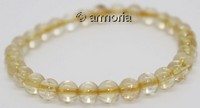 Bracelet de Perles en Citrine 6 mm Taille Small 