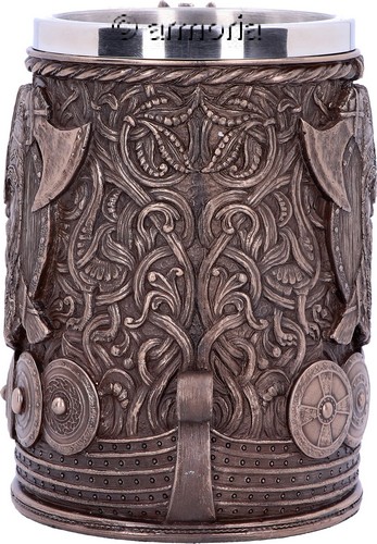 Chope Drakkar Viking aspect bronze 