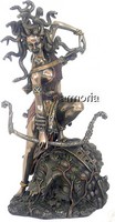 Figurine Medusa au Combat aspect bronze marque Veronese